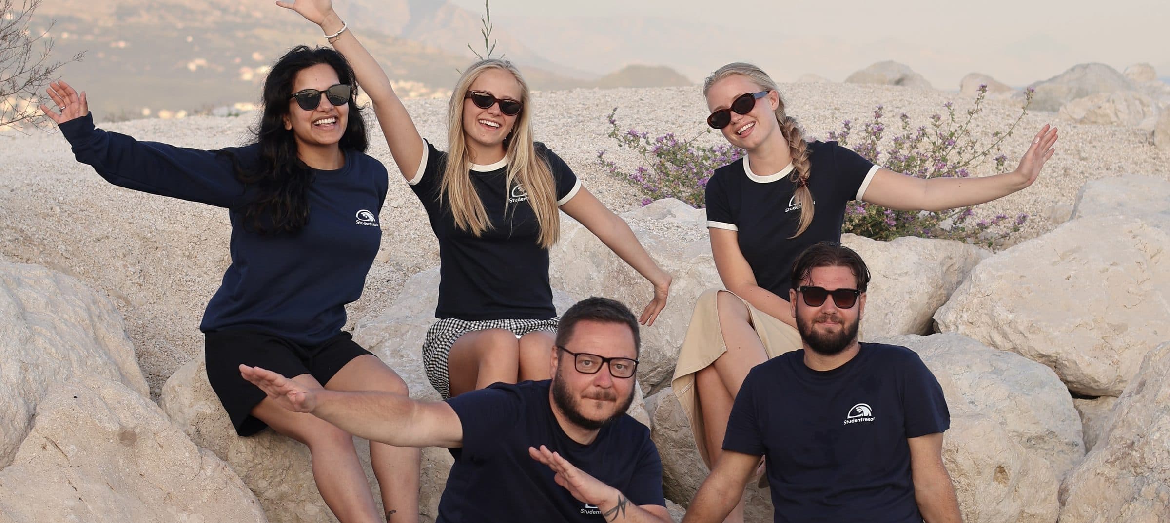 Studentresor-grupp på resa